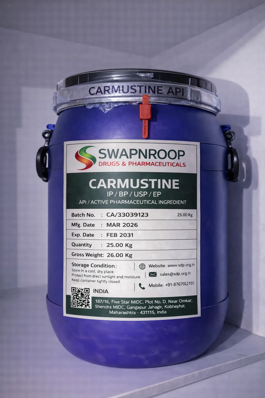 Carmustine API (IP/BP/EP/USP)