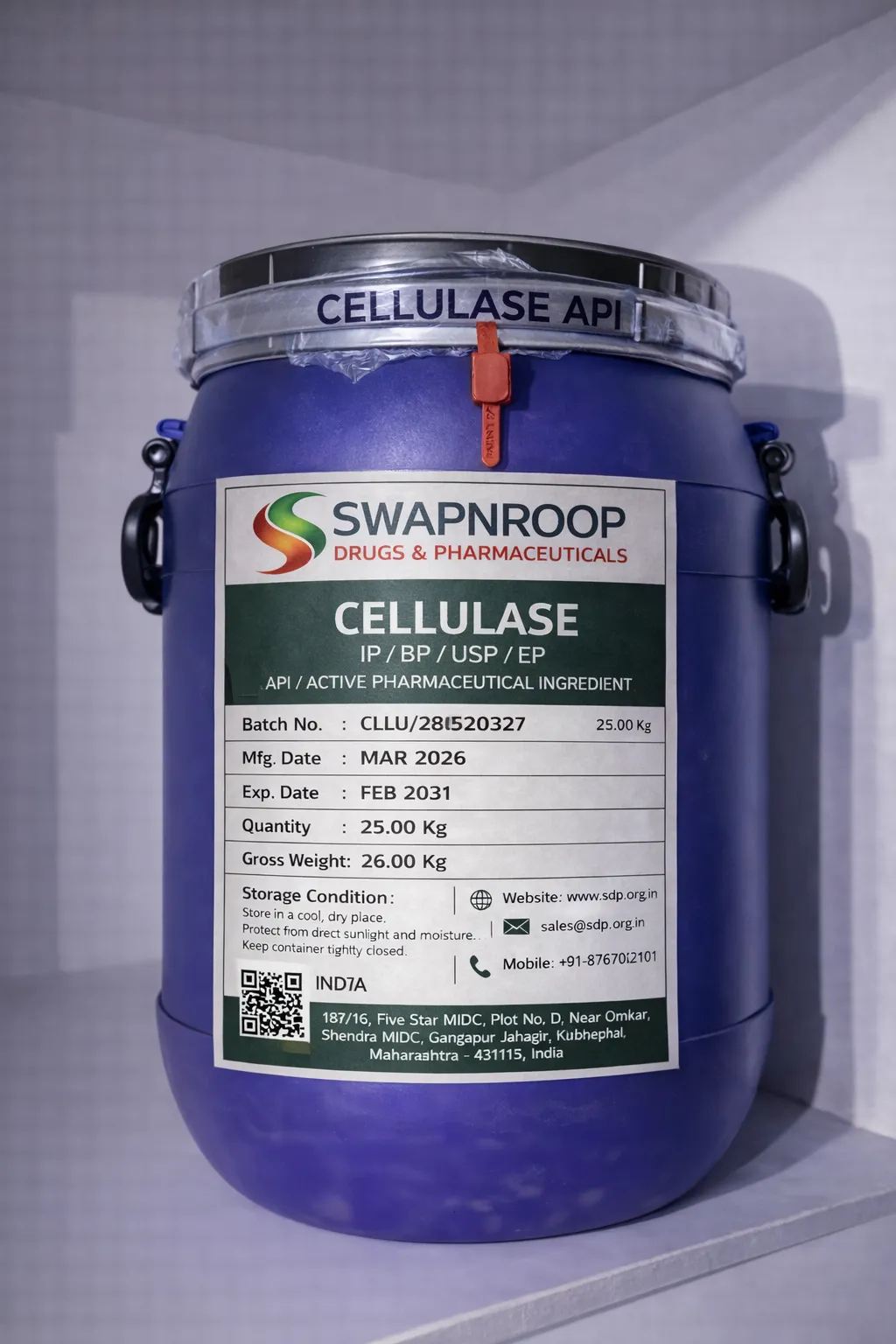 Cellulase API (IP/BP/EP/USP)