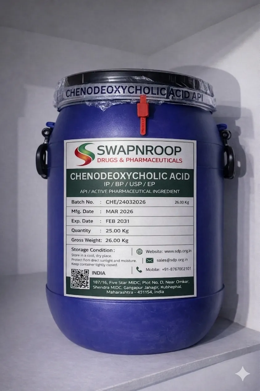 Chenodeoxycholic Acid API (IP/BP/EP/USP)