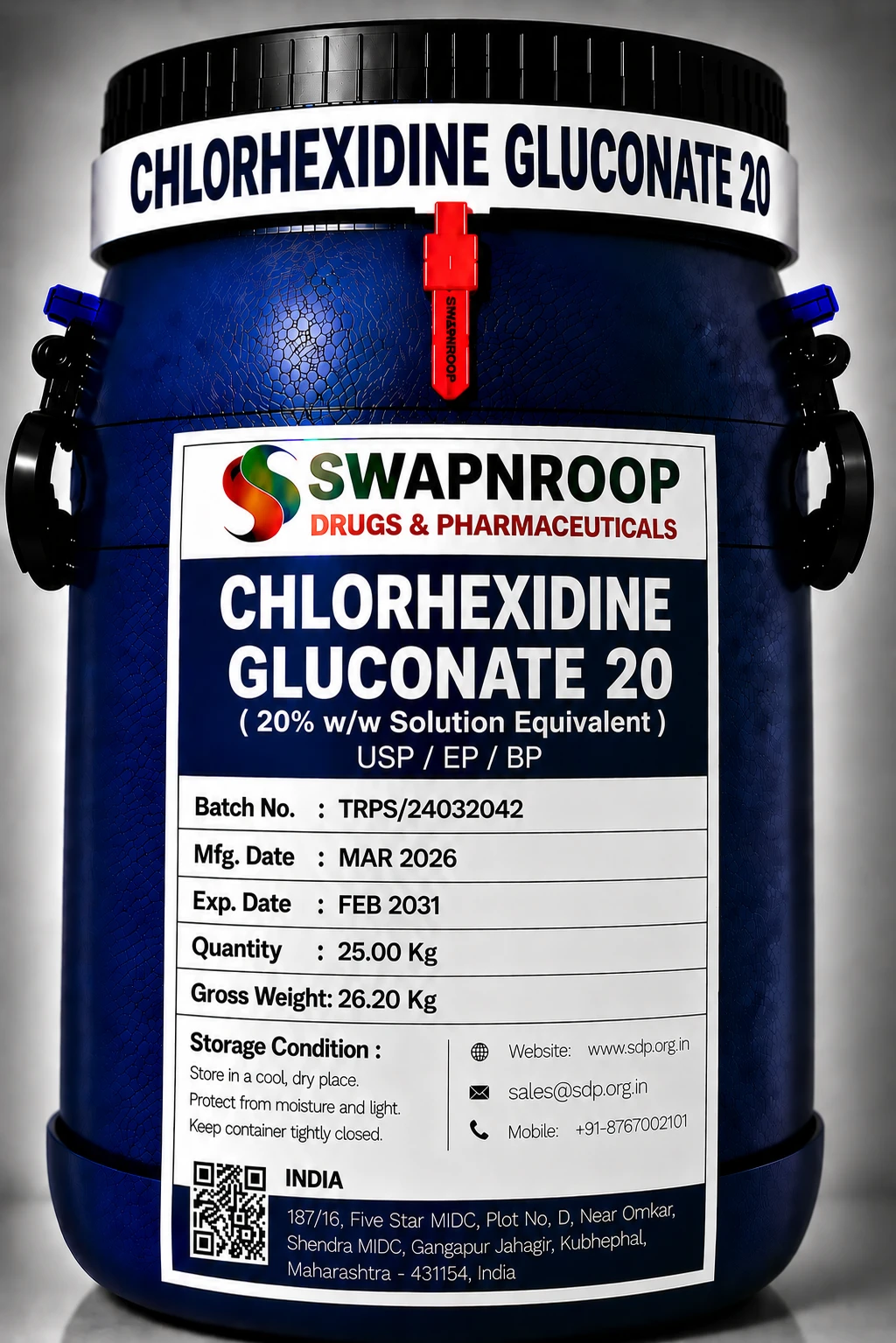Chlorhexidine Gluconate 20 API Manufacturer India