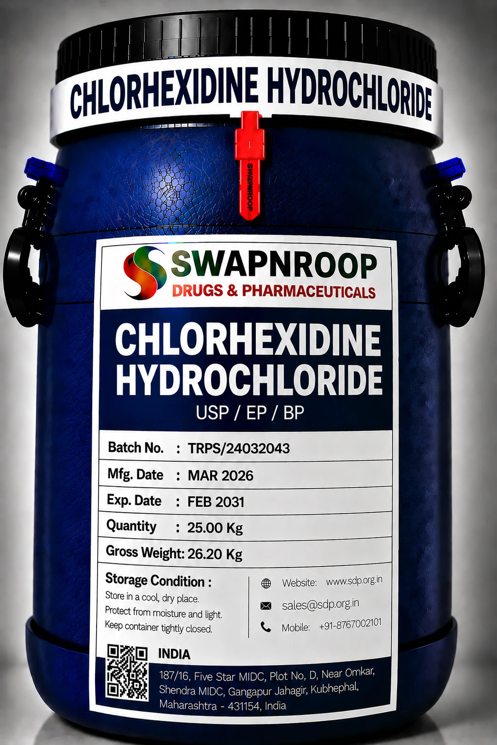 Chlorhexidine Hydrochloride API Manufacturer India