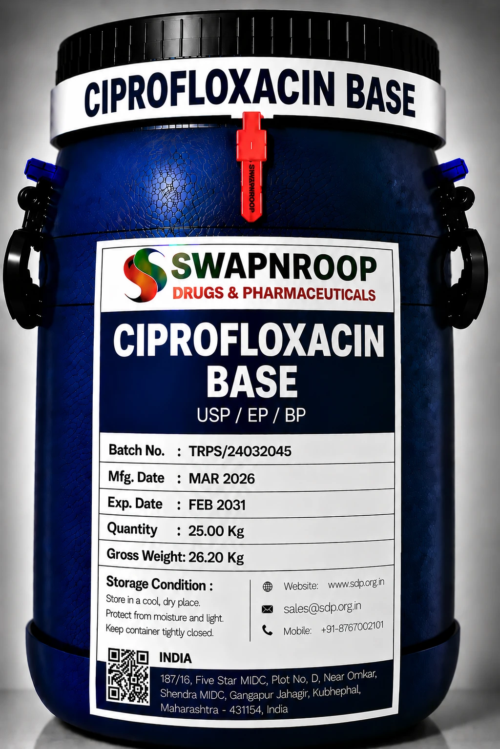 Ciprofloxacin Base API Manufacturer India