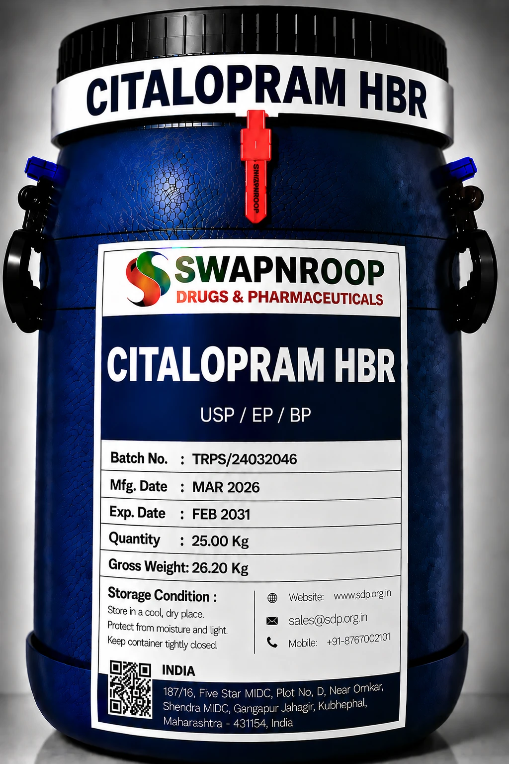 Citalopram Hbr API Manufacturer India