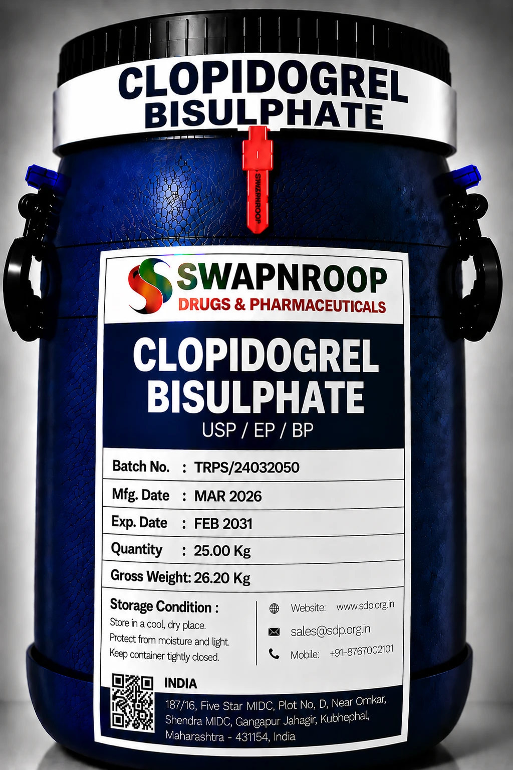 Clopidogrel Bisulphate API Manufacturer India