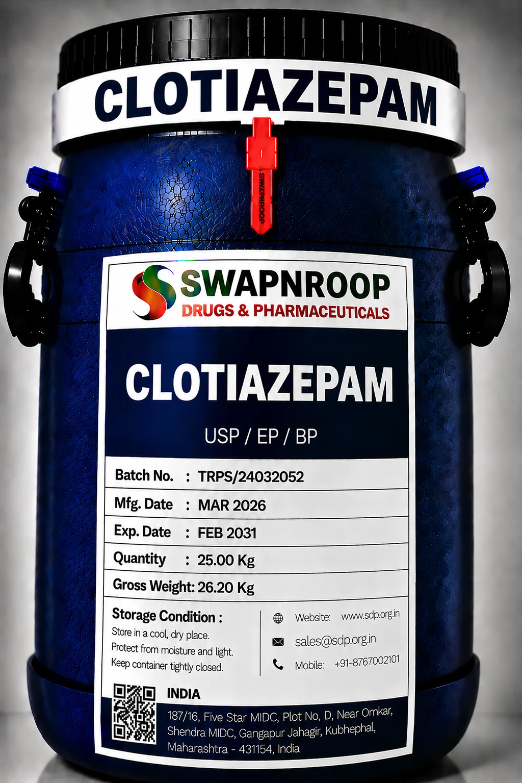 Clotiazepam API Manufacturer India