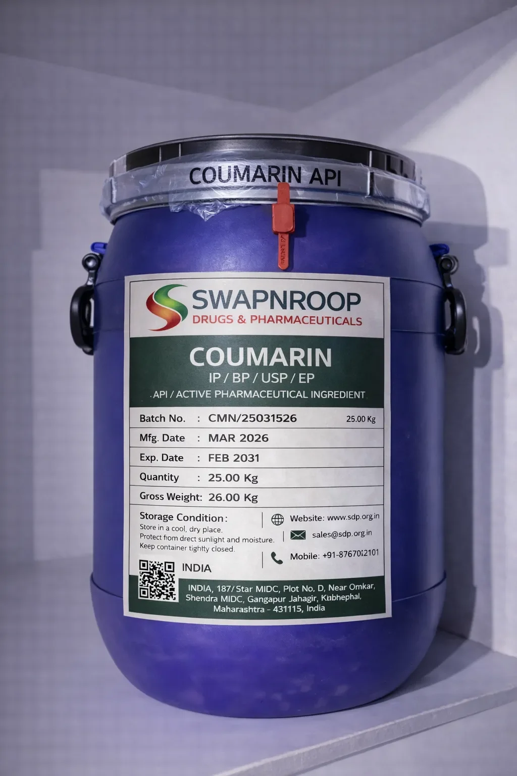 Coumarin API (IP/BP/EP/USP)