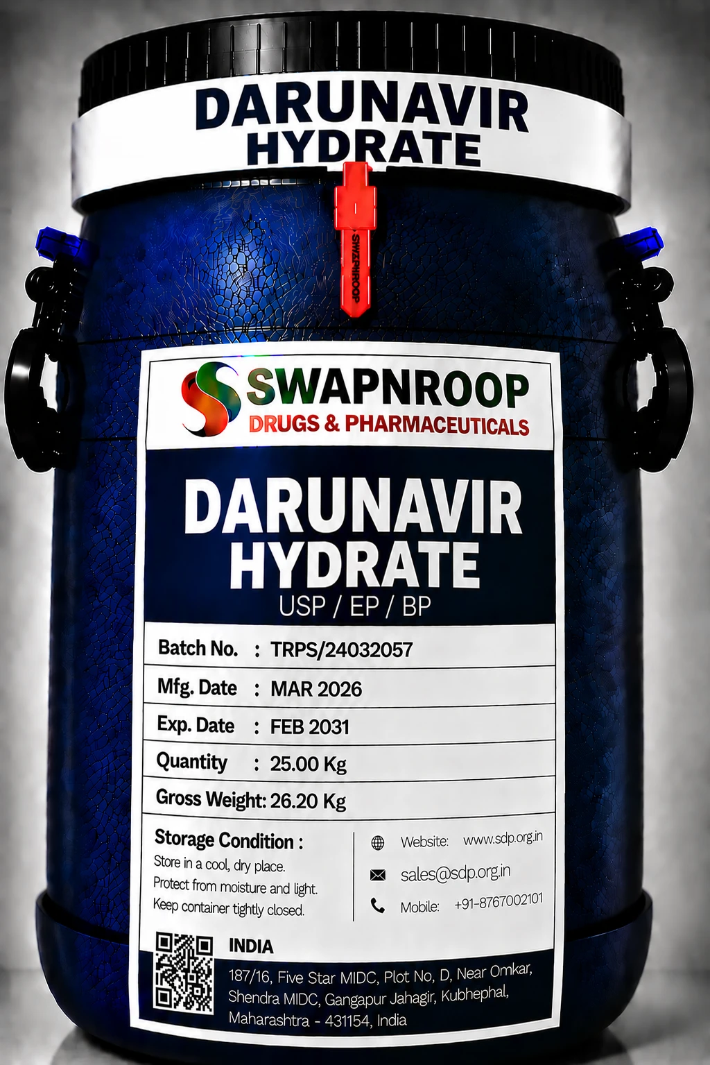 Darunavir Hydrate API Manufacturer India
