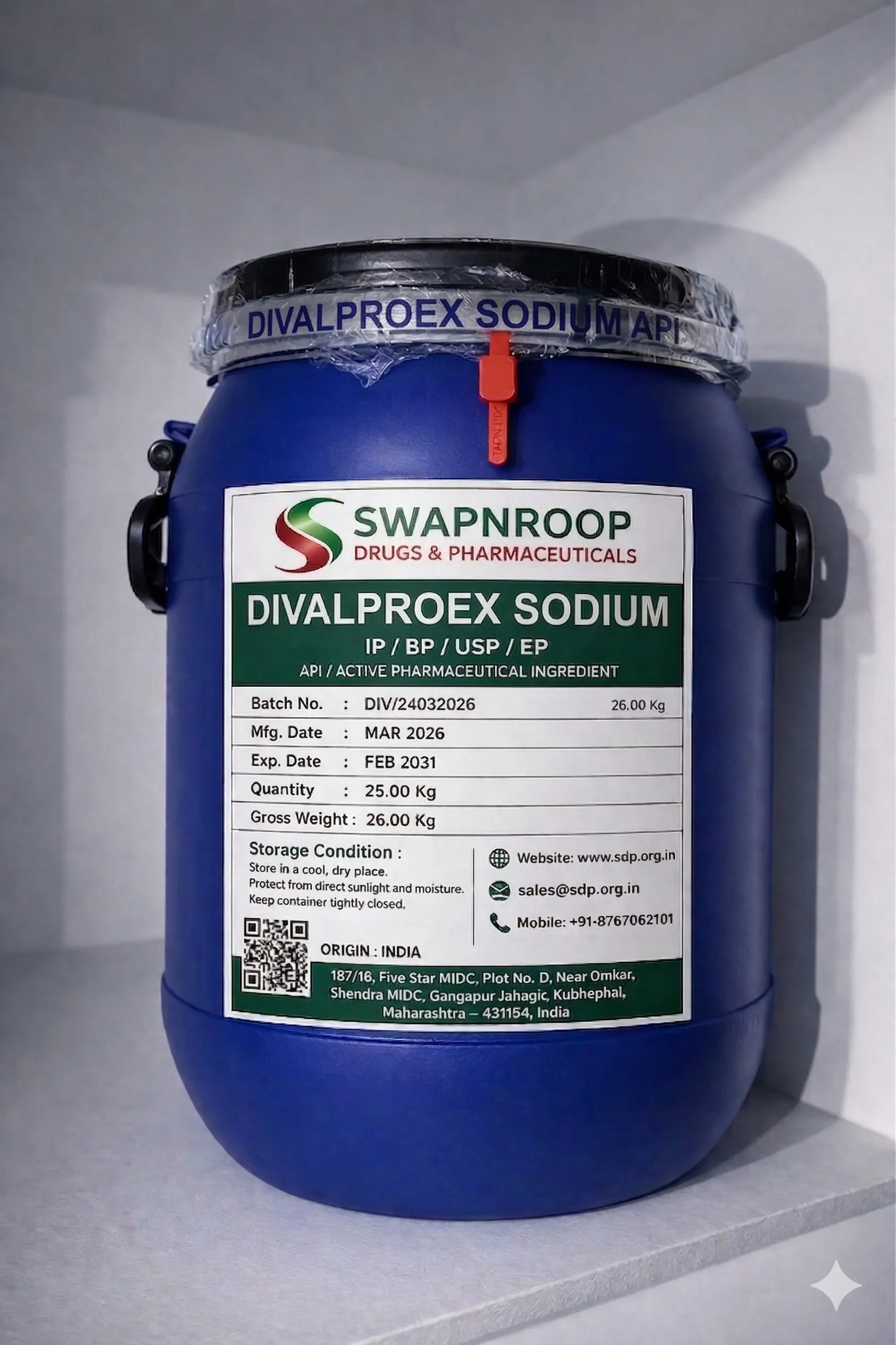 Divalproex Sodium API Manufacturer in Maharashtra India