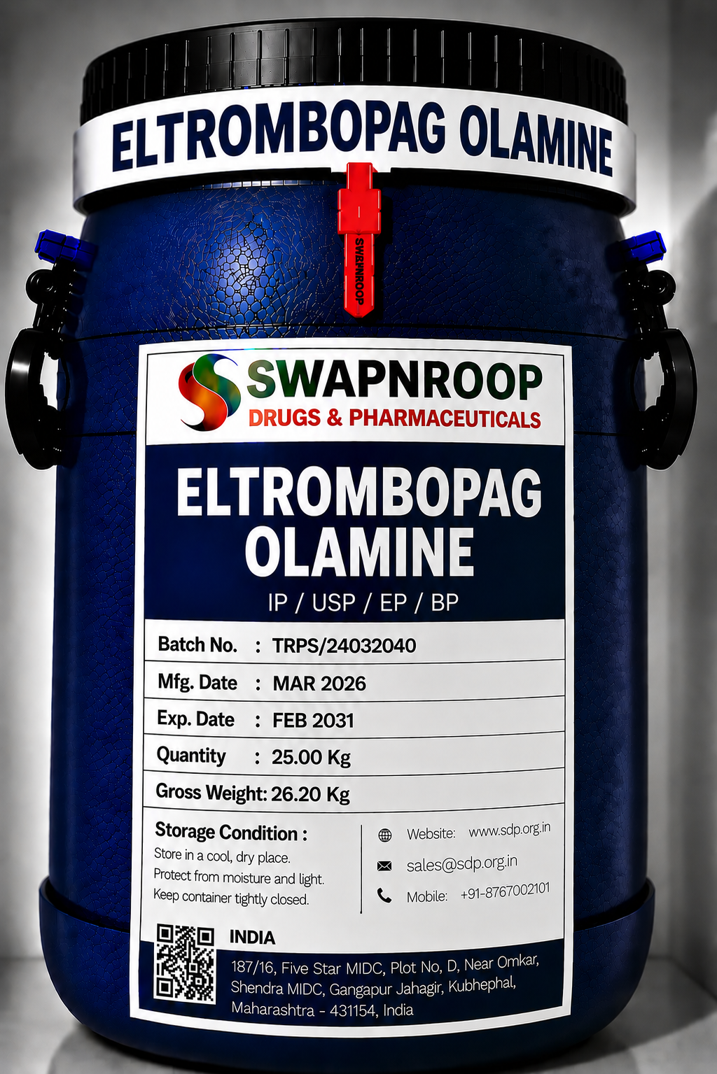 Elthrombopag Olamine API Manufacturer and Bulk Supplier in Maharashtra, India – Swapnroop Pharma