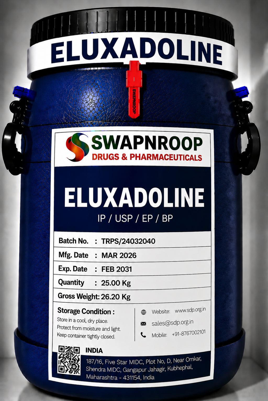 Eluxadoline API Manufacturer and Bulk Supplier in Maharashtra, India – Swapnroop Pharma