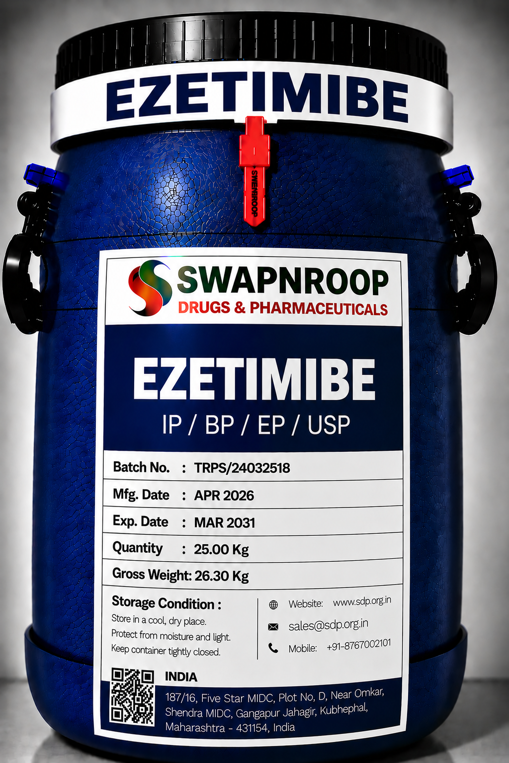 Ezetimibe API Manufacturer and Bulk Supplier in Maharashtra, India – Swapnroop Pharma