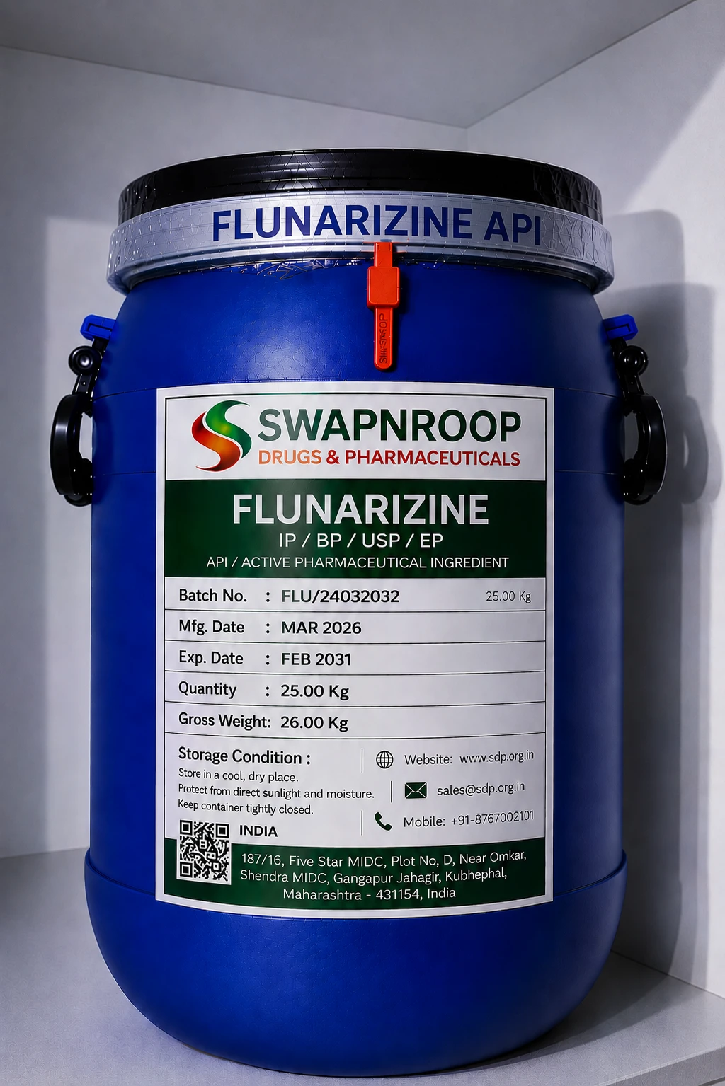 Flunarizine API Manufacturer India