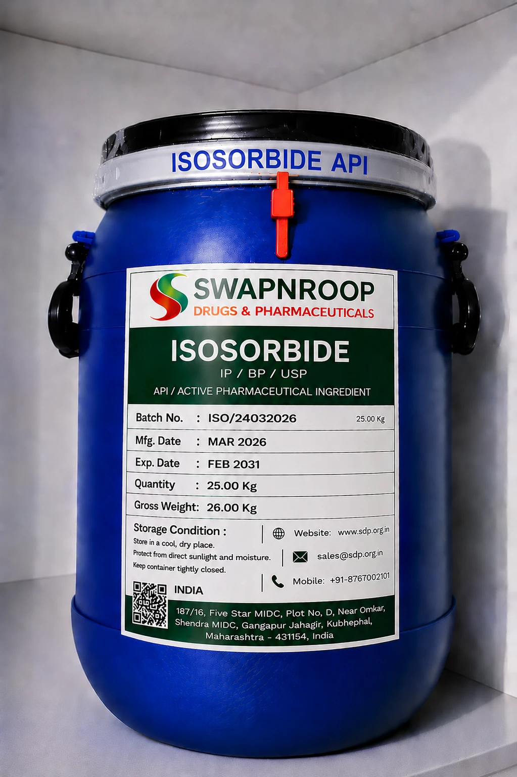 Isosorbide API