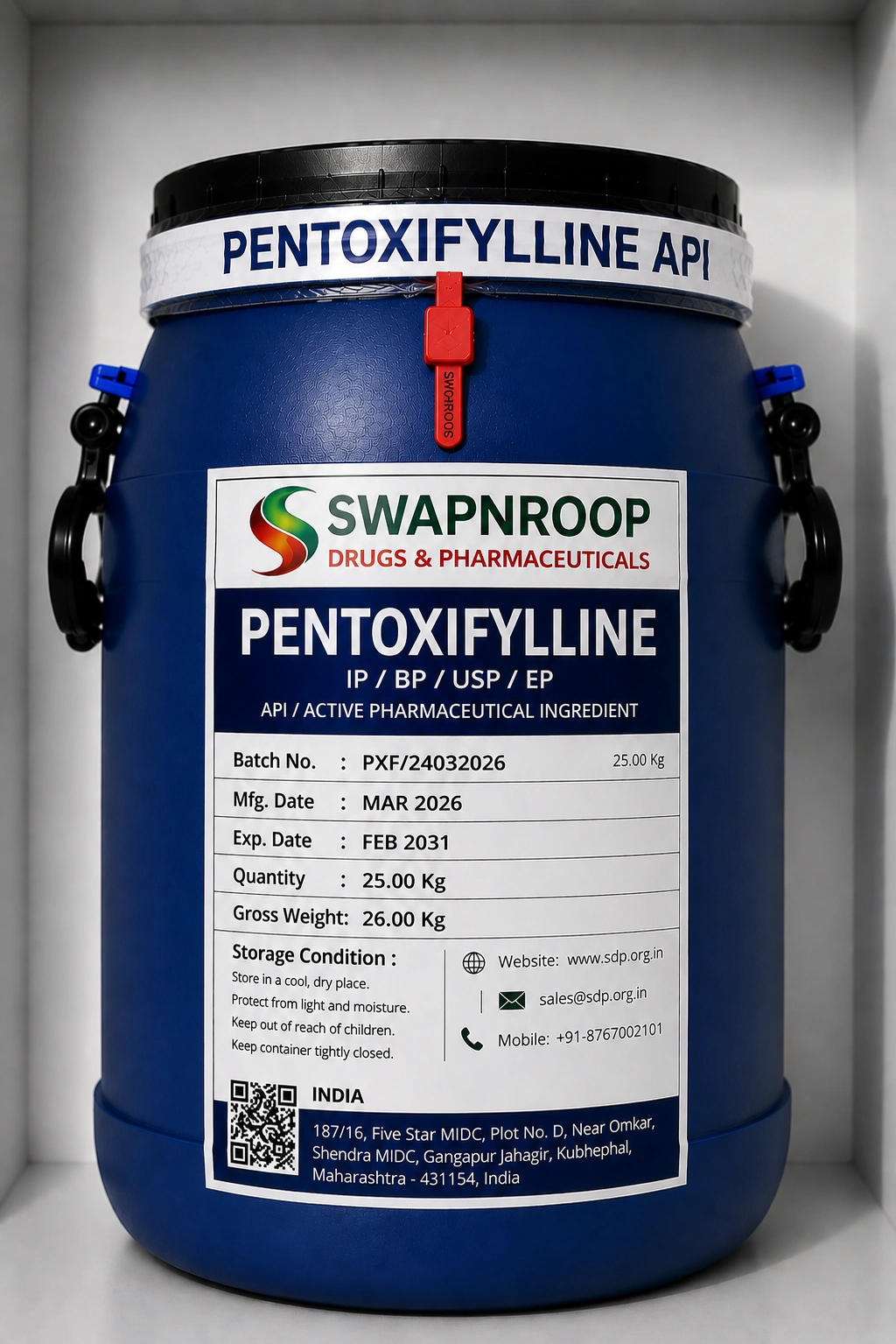 Pentoxifylline API