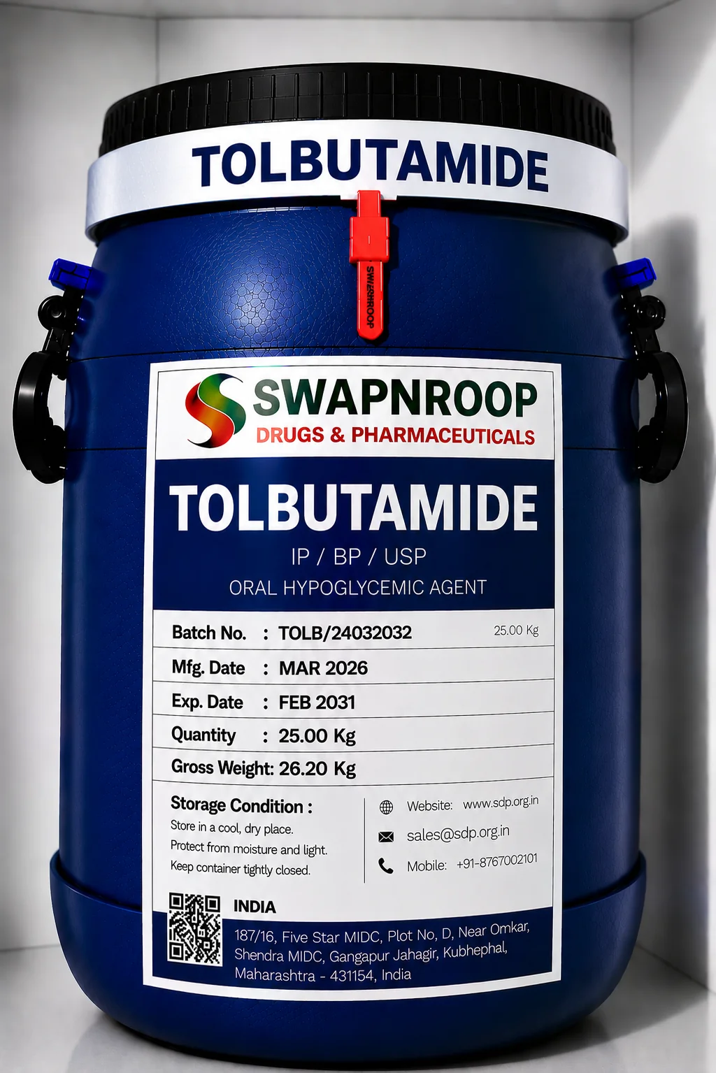 Tolbutamide API
