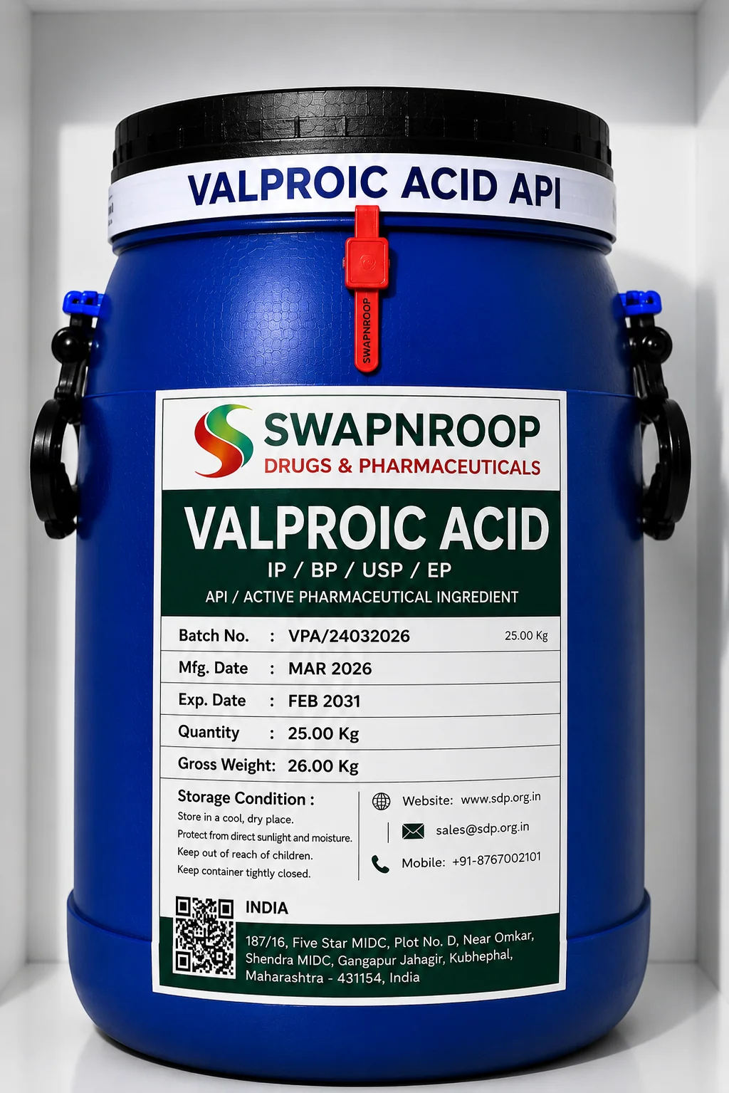 Valproic acid API