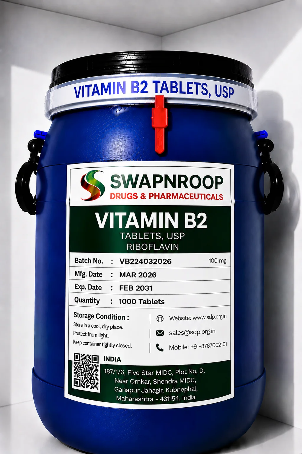 Vitamin B2 (Riboflavin) API
