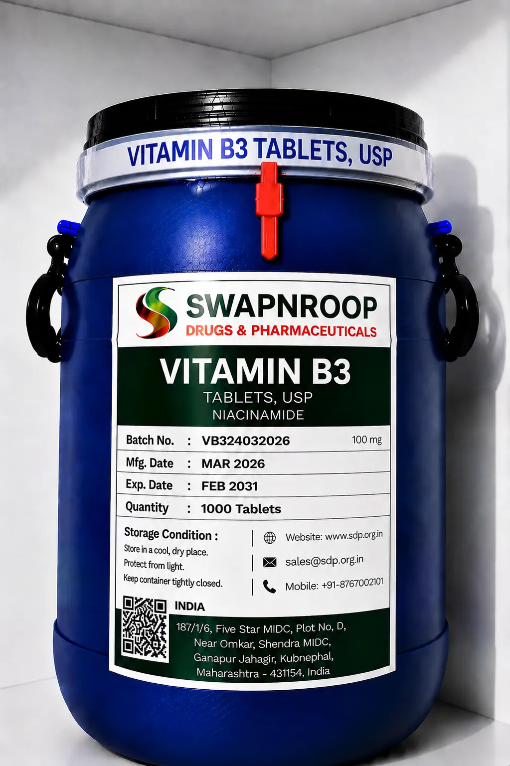 Vitamin B3 (Niacin) API