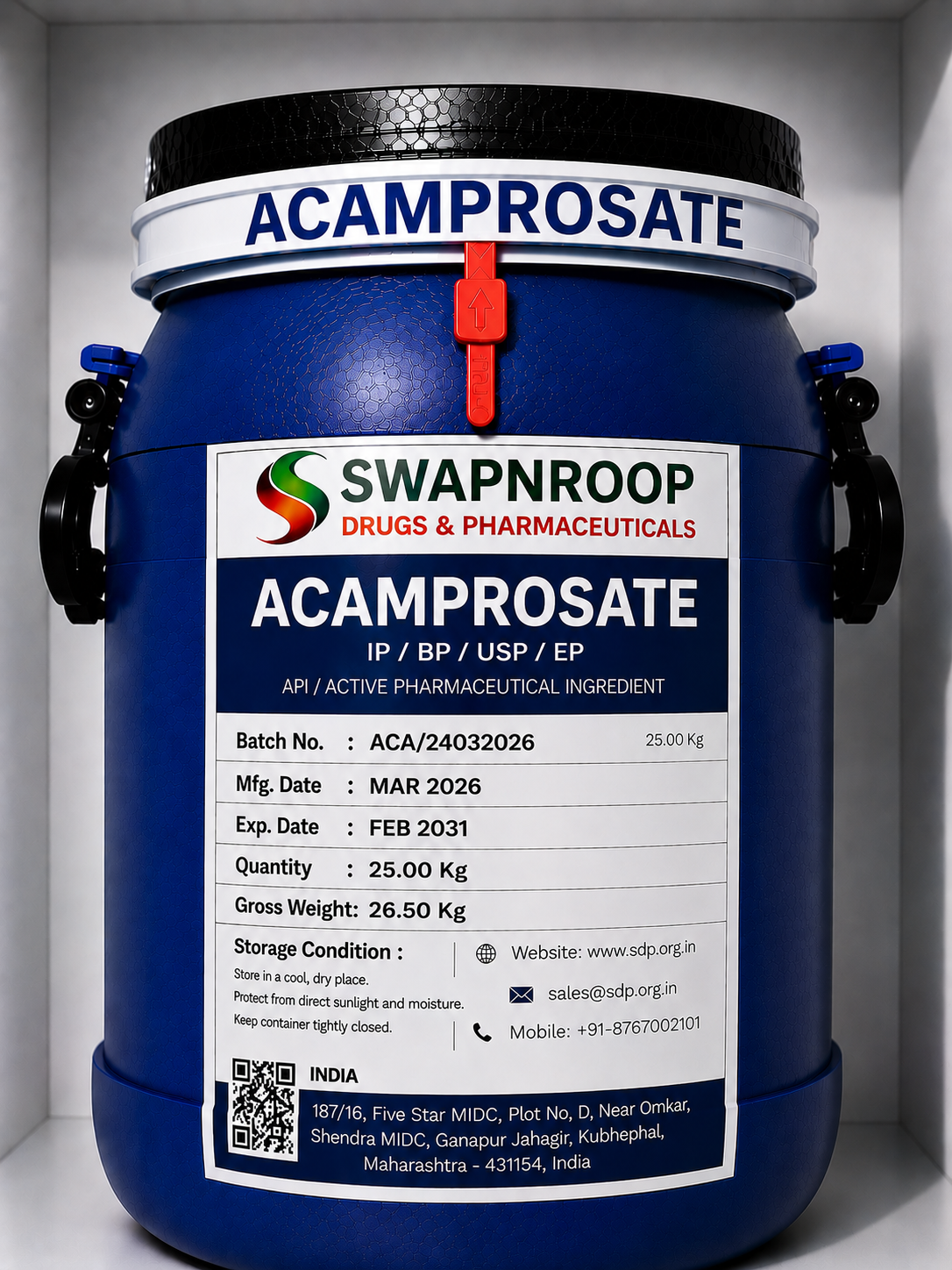 Acamprosate API Manufacturer India