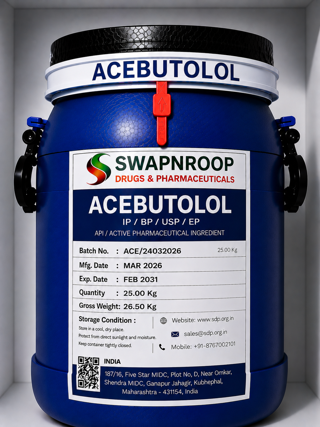 Acebutolol API Manufacturer India