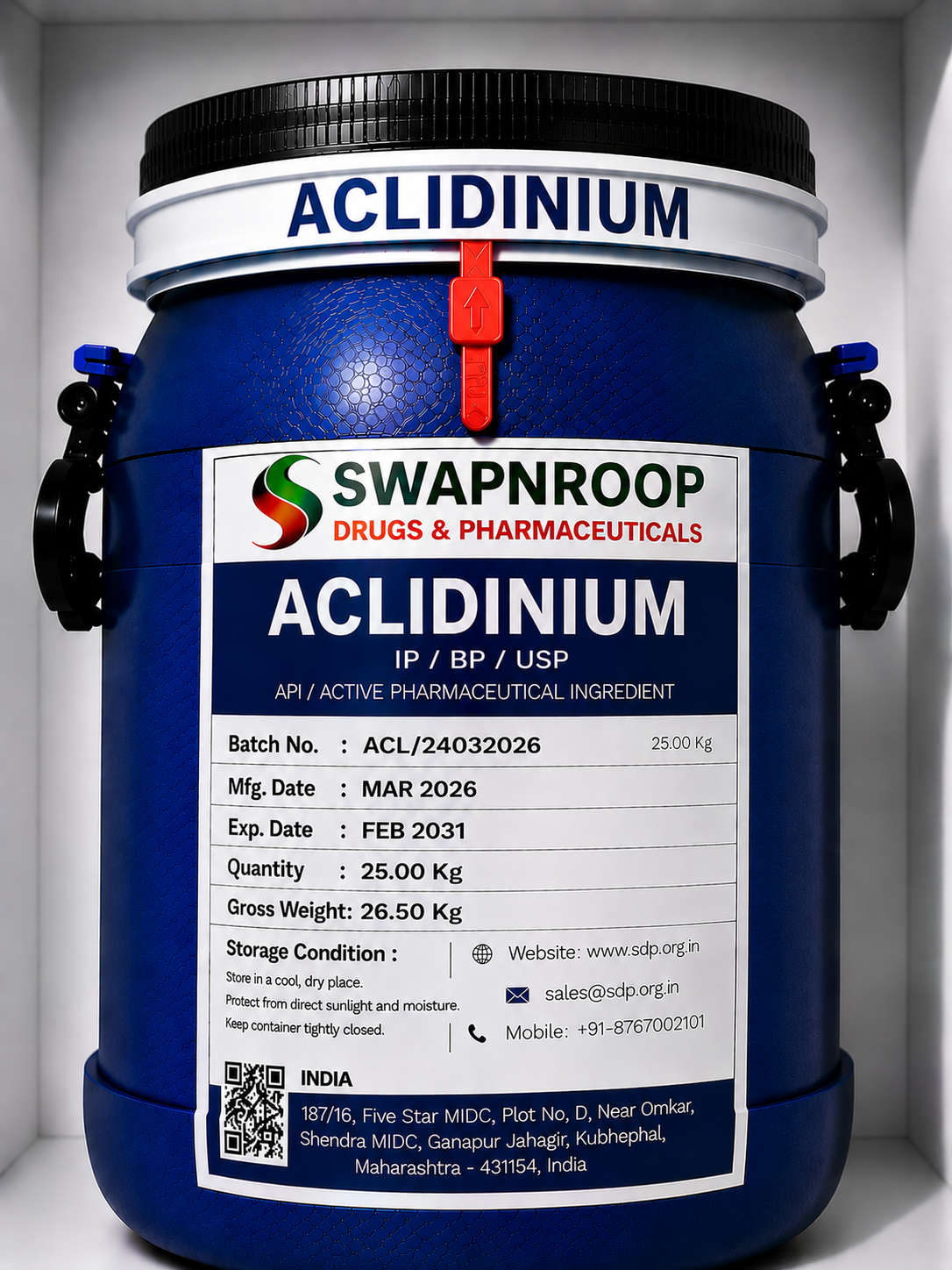 Aclidinium API Manufacturer India