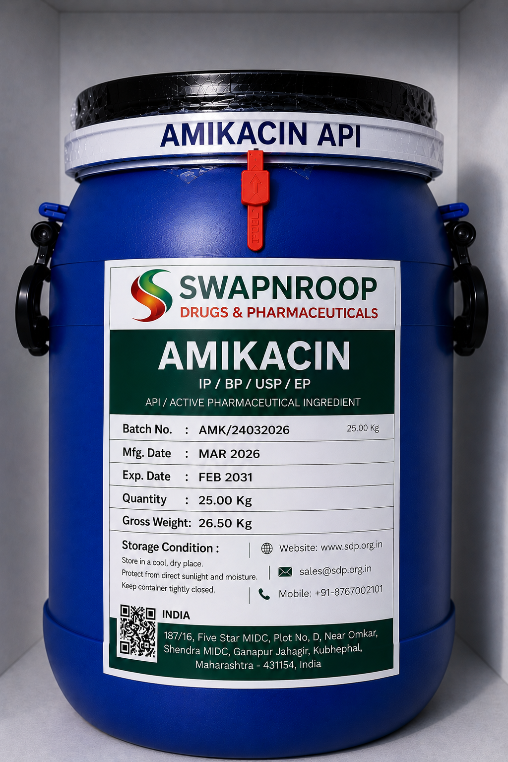 Amikacin Sulfate API Manufacturer Maharashtra India