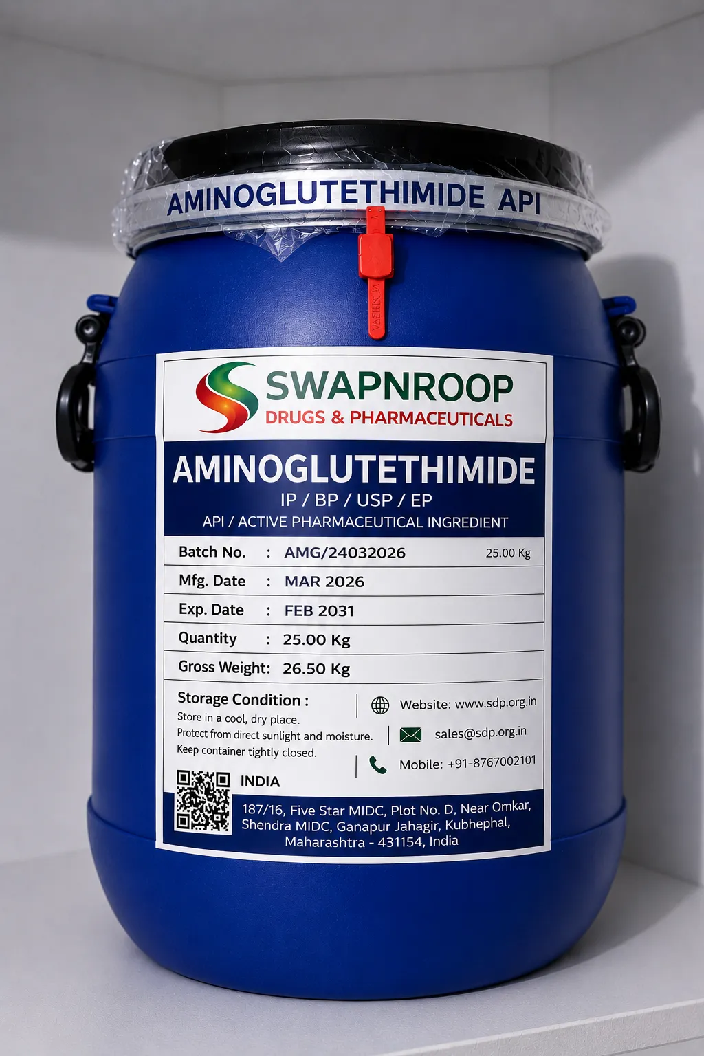 Aminoglutethimide API Manufacturer Maharashtra India