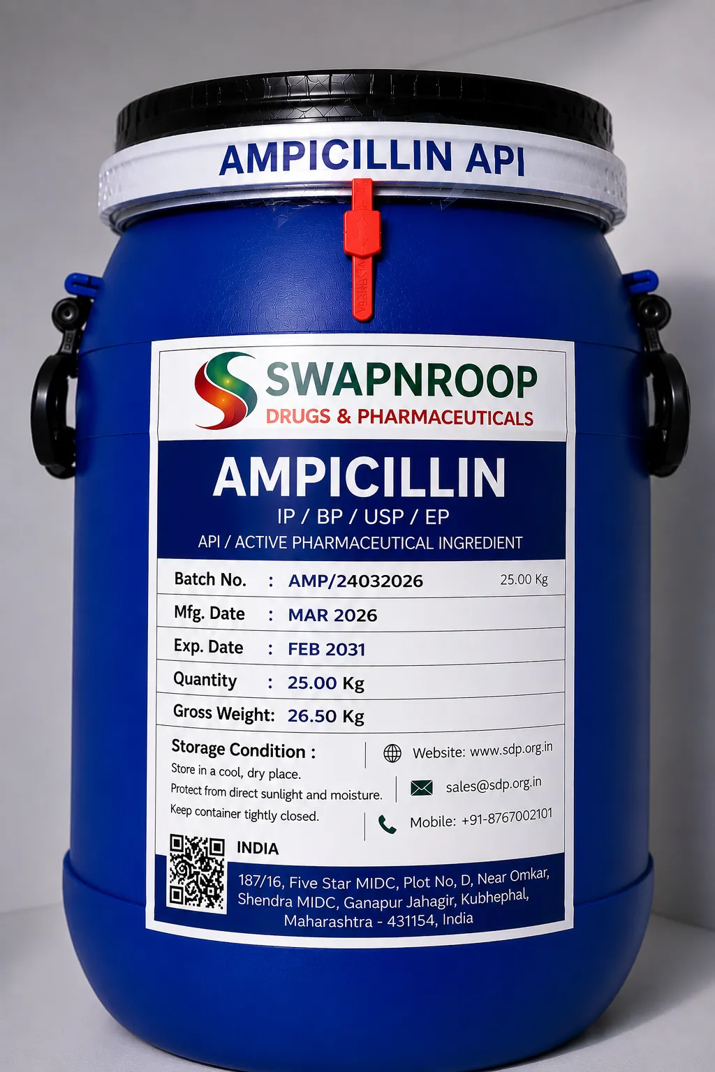 Ampicillin API Manufacturer Maharashtra India