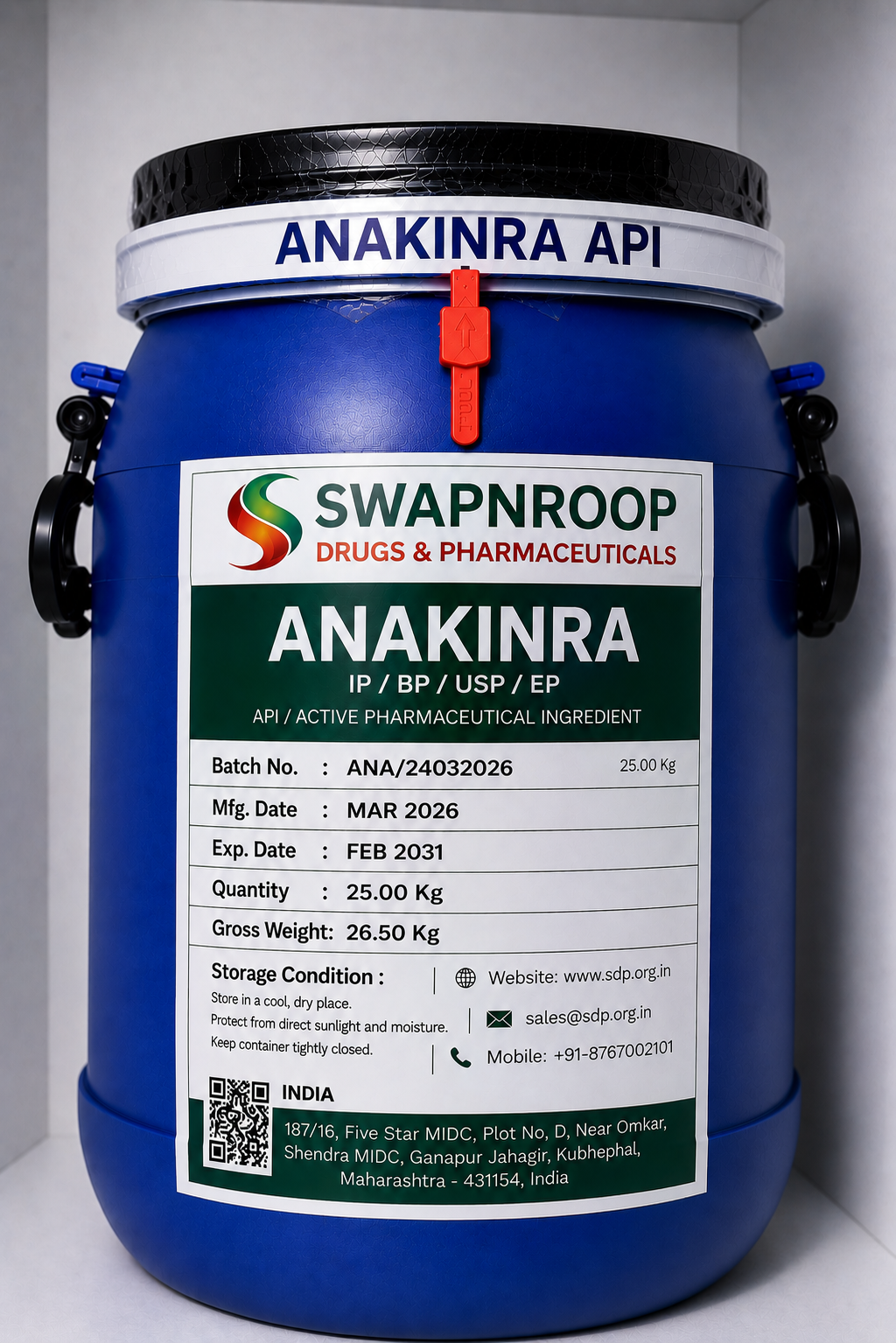 Anakinra API Supplier Maharashtra India