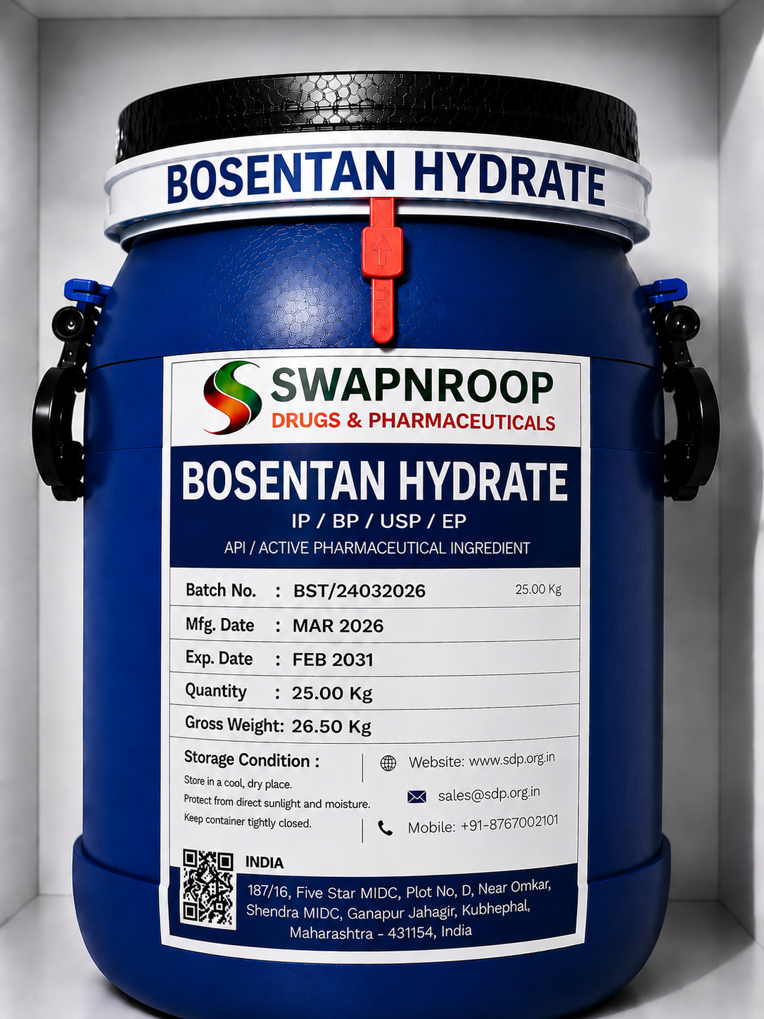 Bosentan Hydrate API Manufacturer India