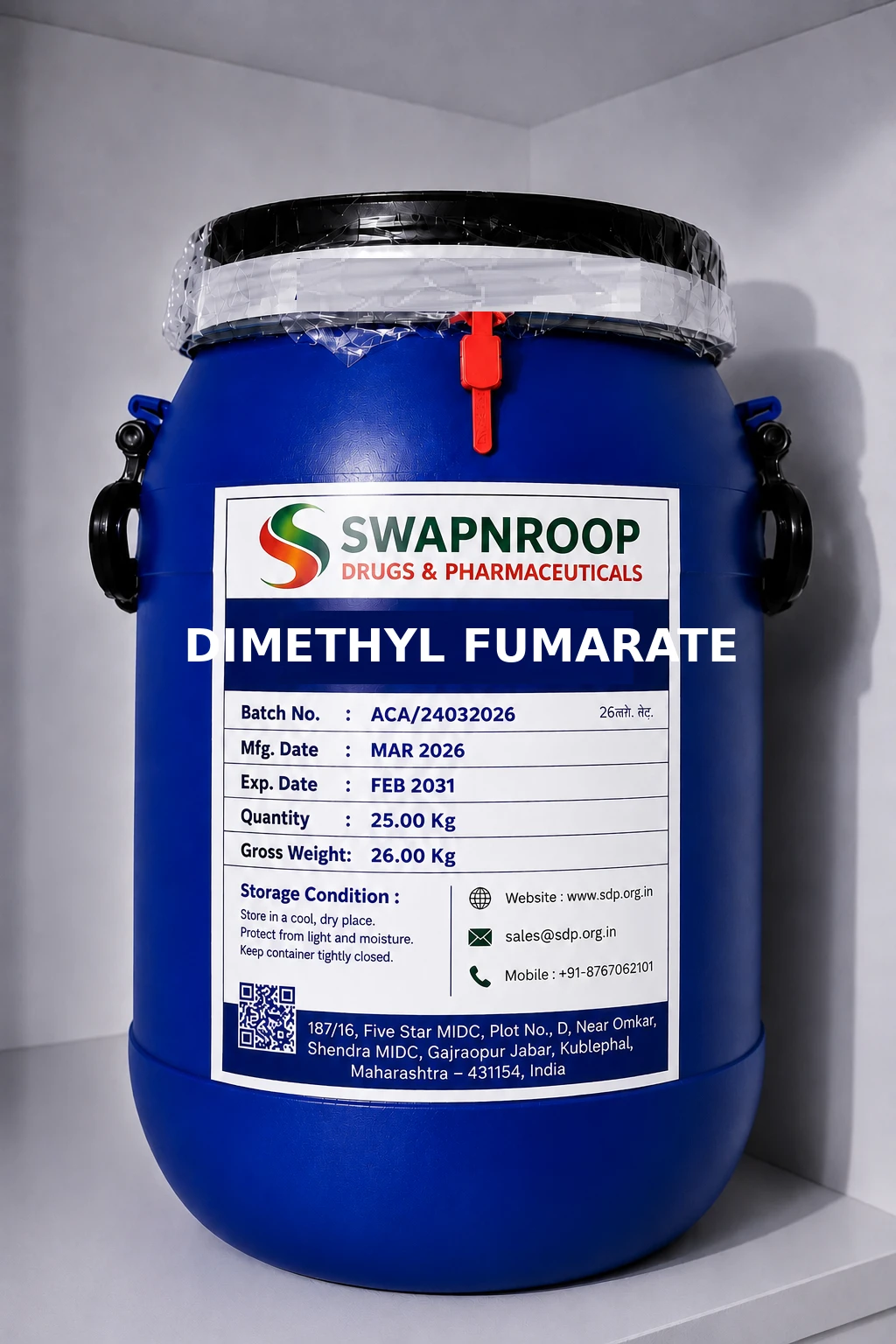 Dimethyl Fumarate API Manufacturer India