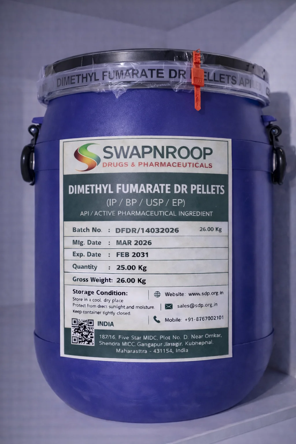 Dimethyl Fumarate DR Pellets