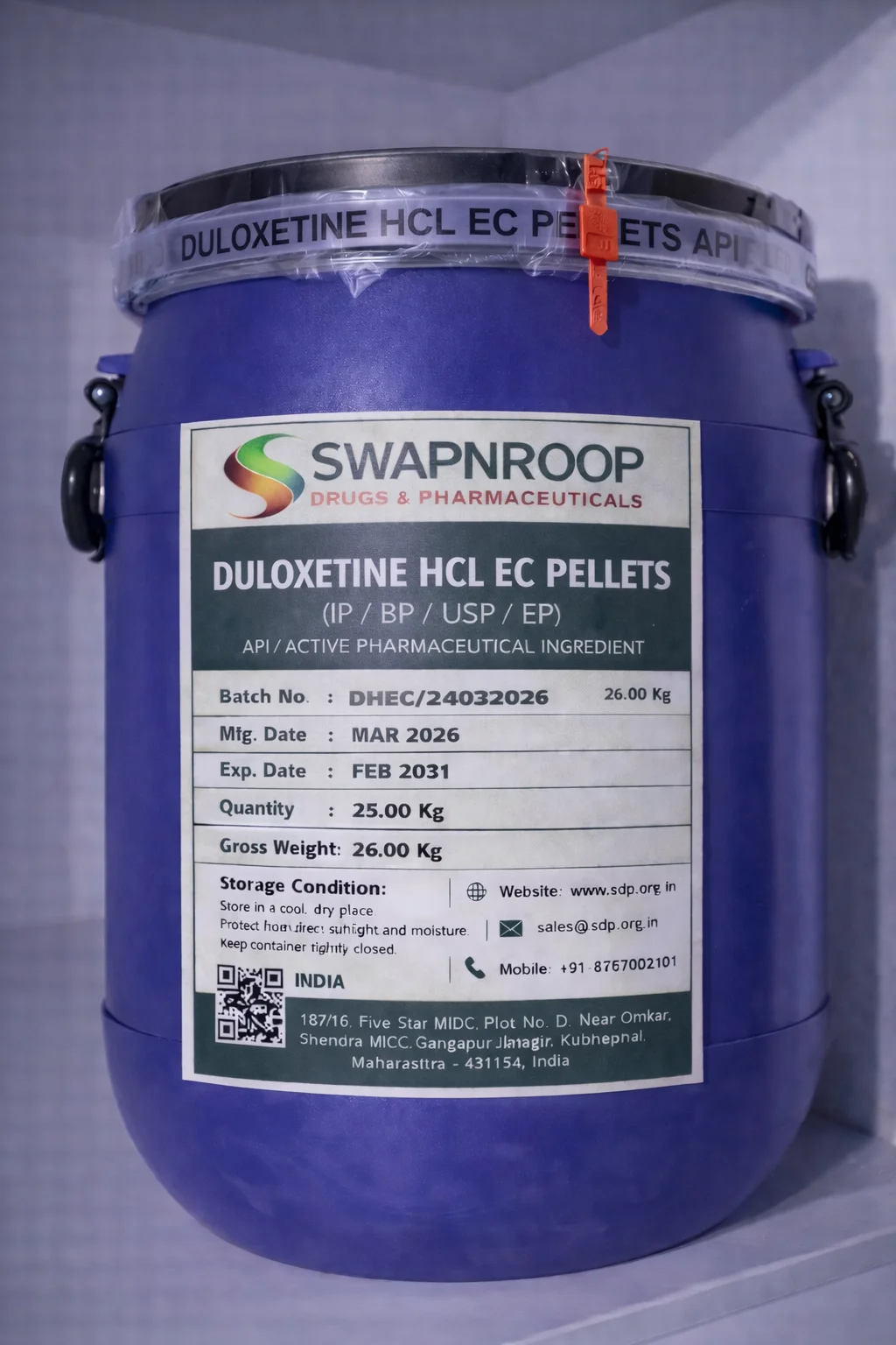 Duloxetine HCl EC Pellets