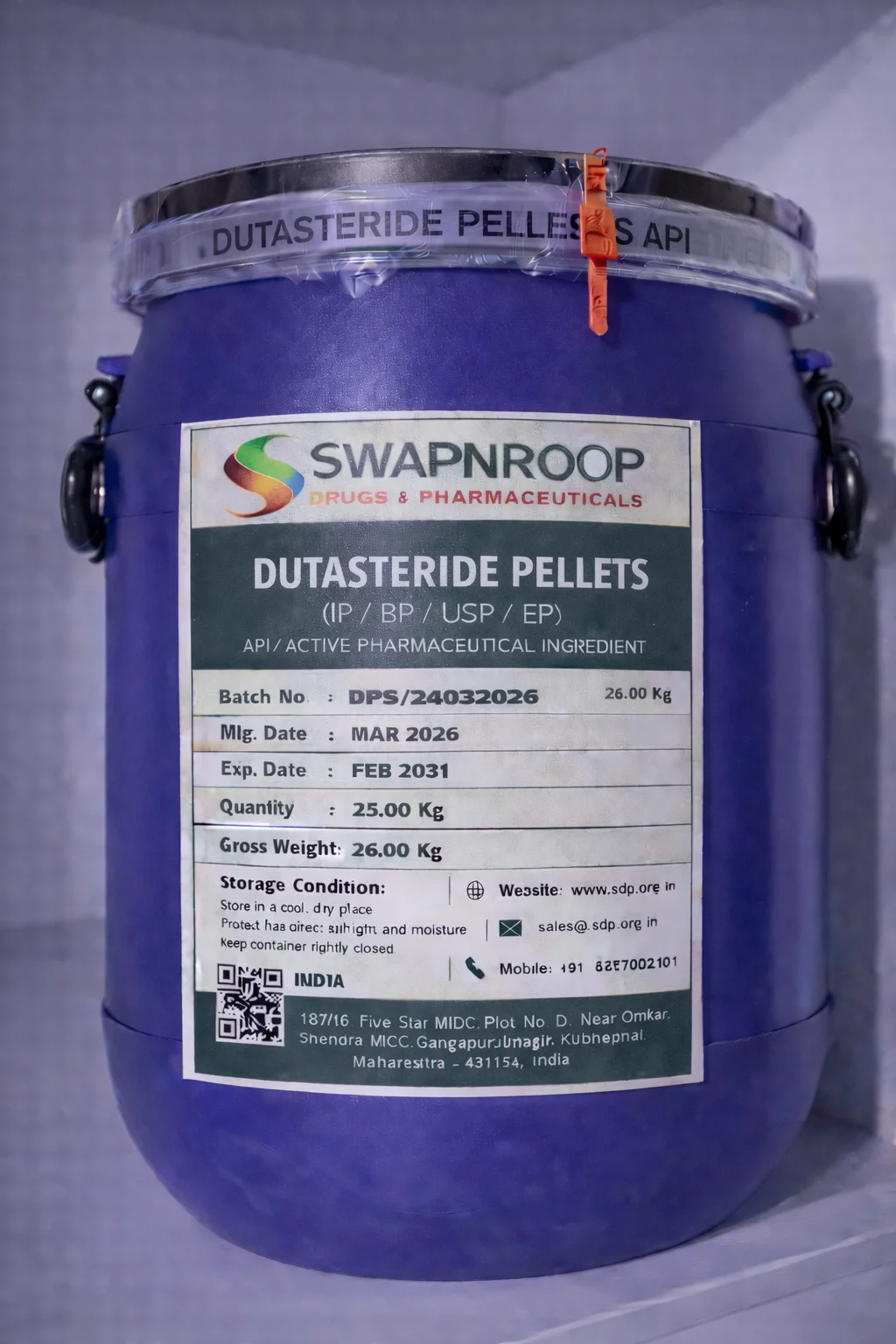 Dutasteride Pellets