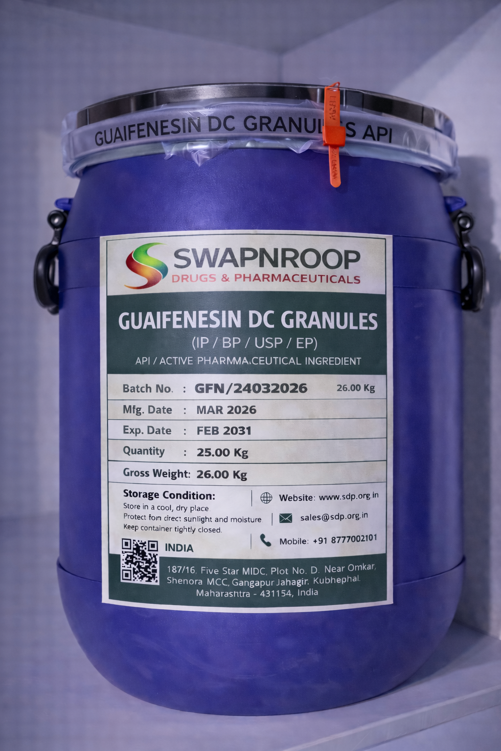 Guaifenesin DC Granules