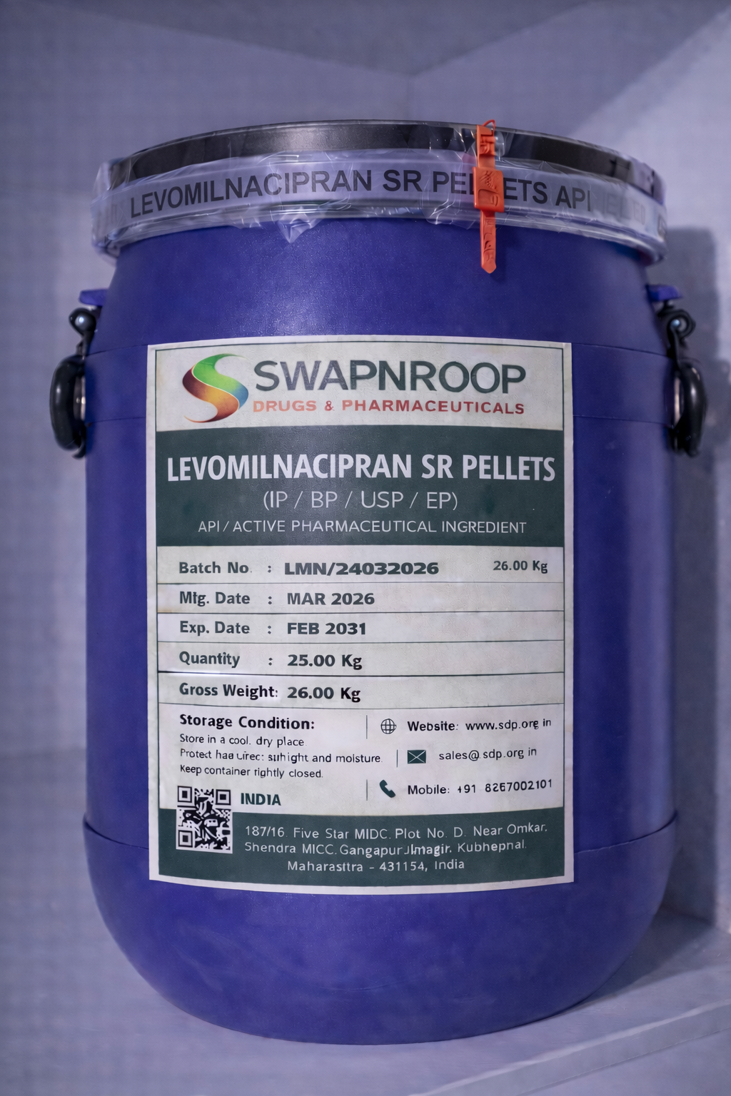Levomilnacipran SR Pellets