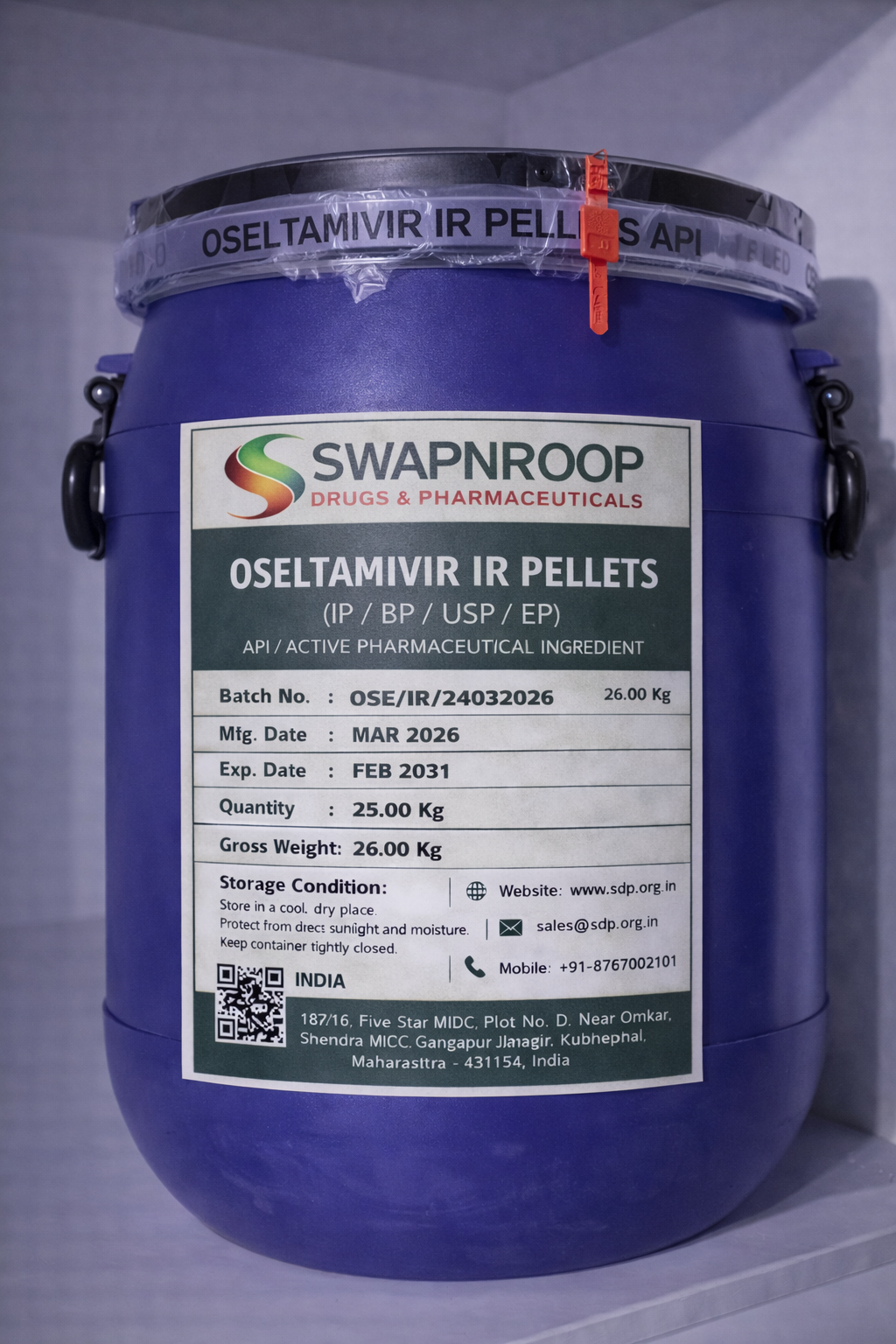 Oseltamivir IR Pellets