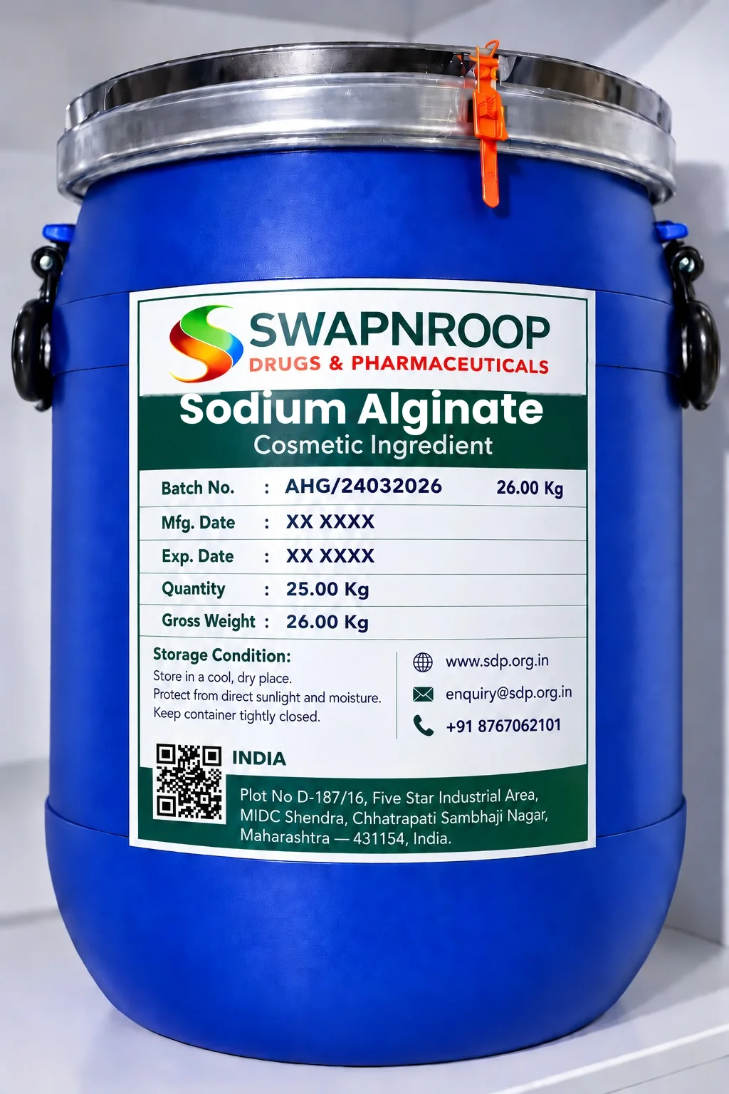 Sodium Alginate Cosmetic Ingredient Manufacturer in India