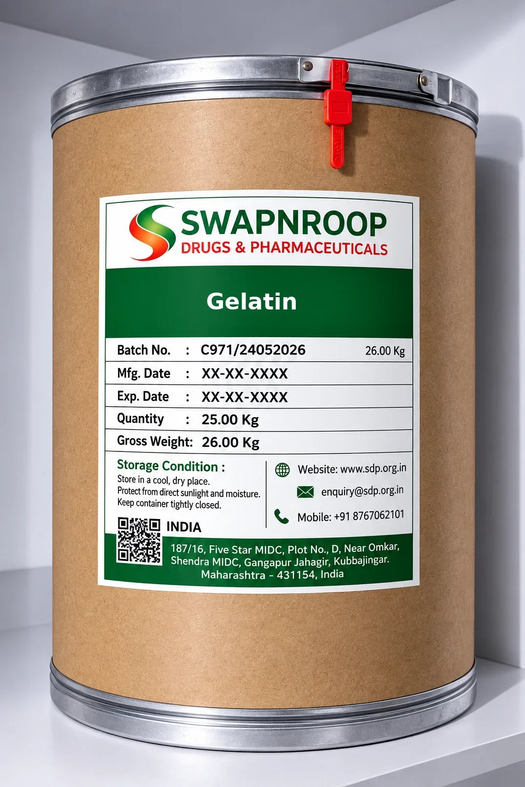Gelatin Manufacturer & Supplier in India | Swapnroop Pharma