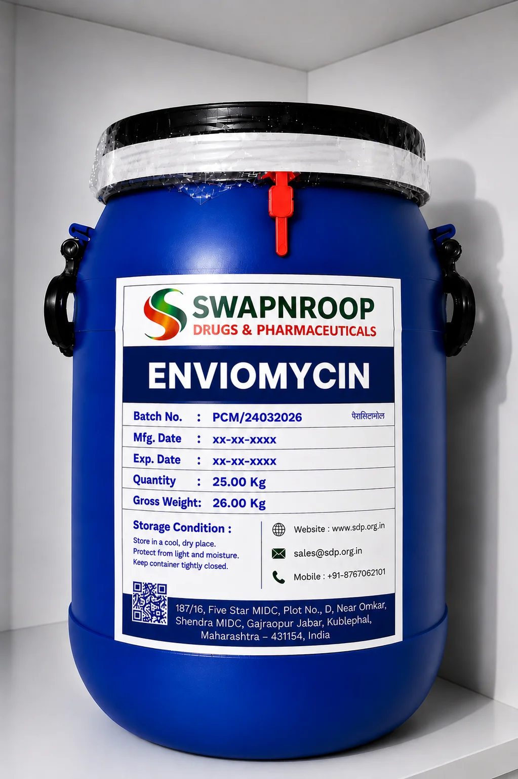 Enviomycin API Manufacturer & Supplier in India