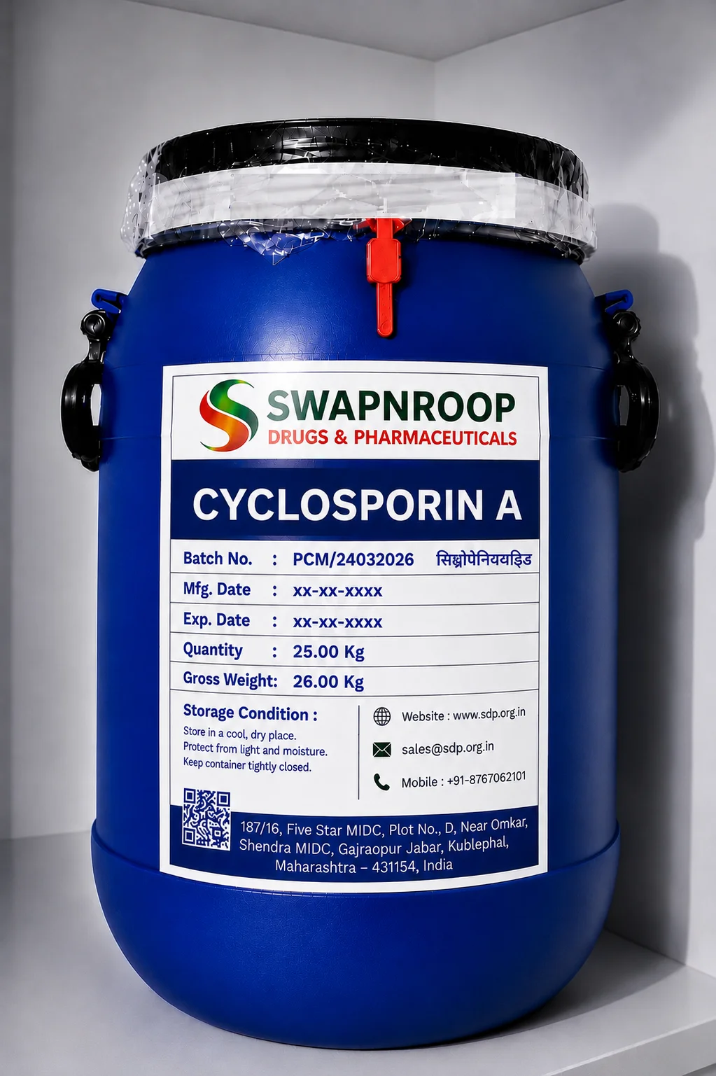 Cyclosporin A API Manufacturer in India | Cyclosporin A Supplier
