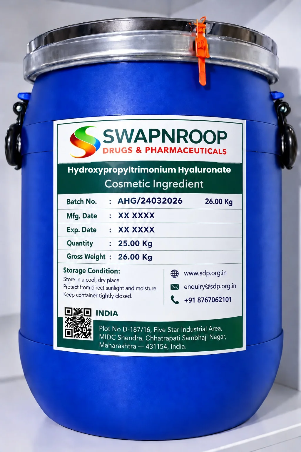 Hydroxypropyltrimonium Hyaluronate Cosmetic Ingredient Manufacturer in India