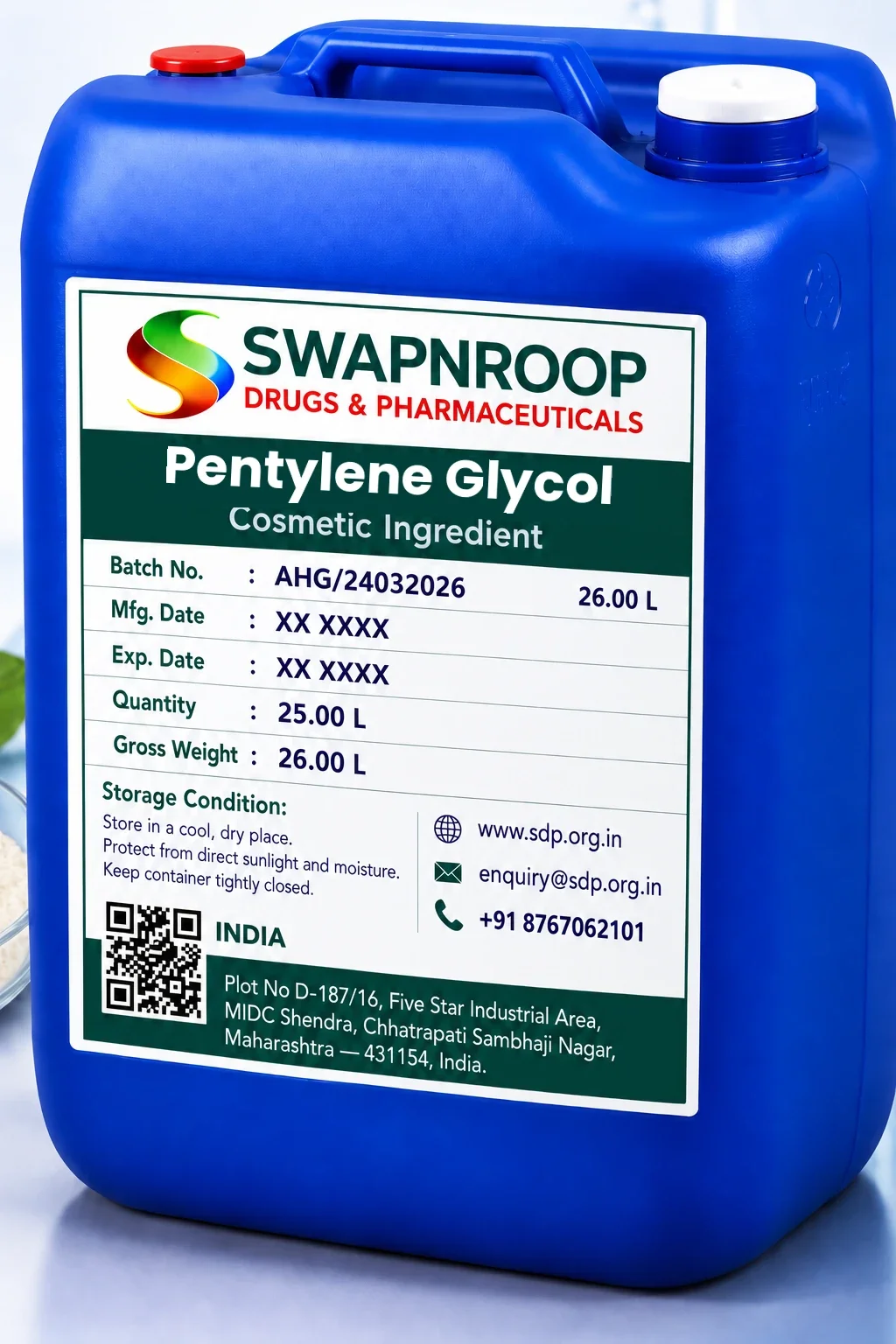 Pentylene Glycol Cosmetic Ingredient Manufacturer in India