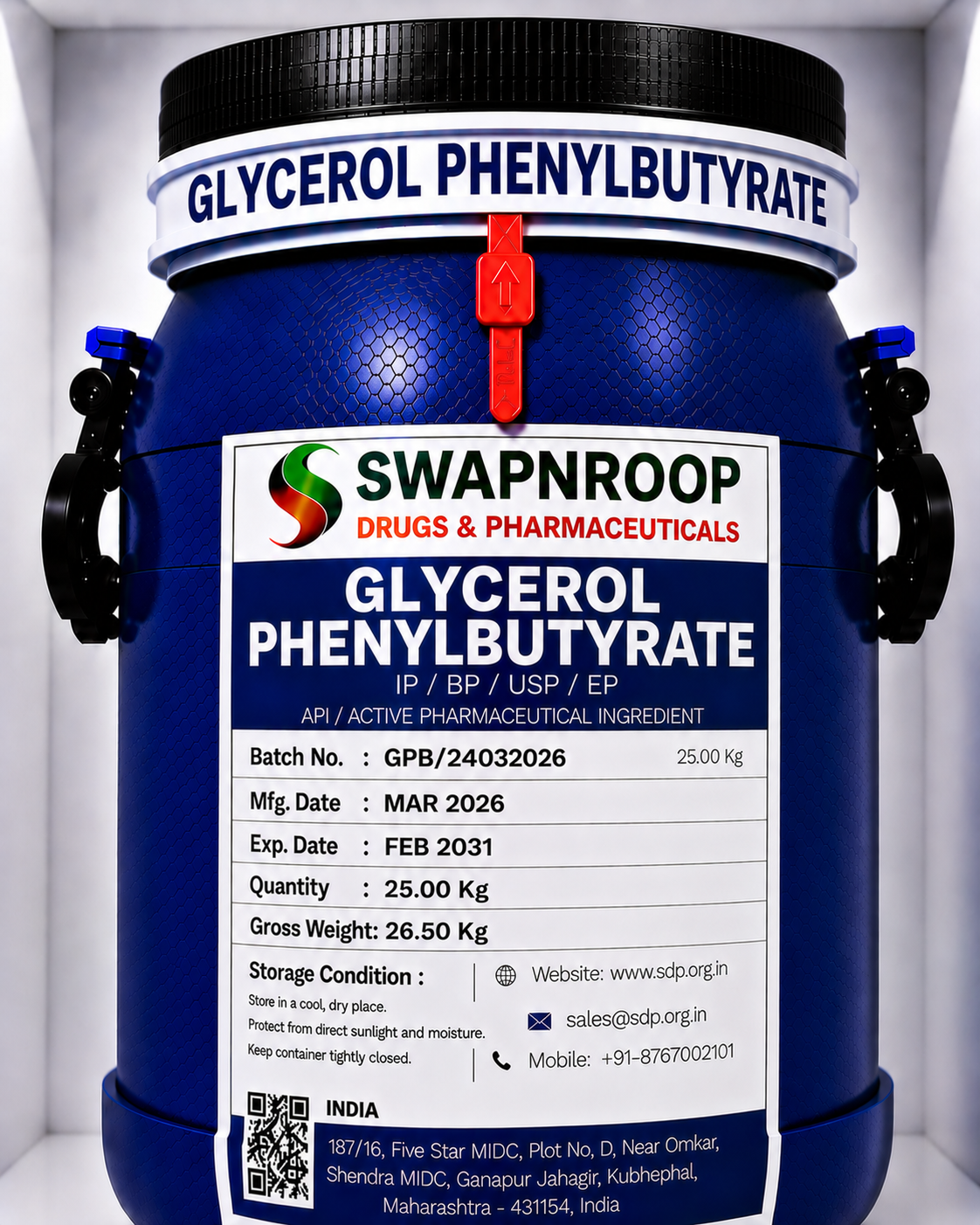 Glycerol Phenylbutyrate API Manufacturer in India