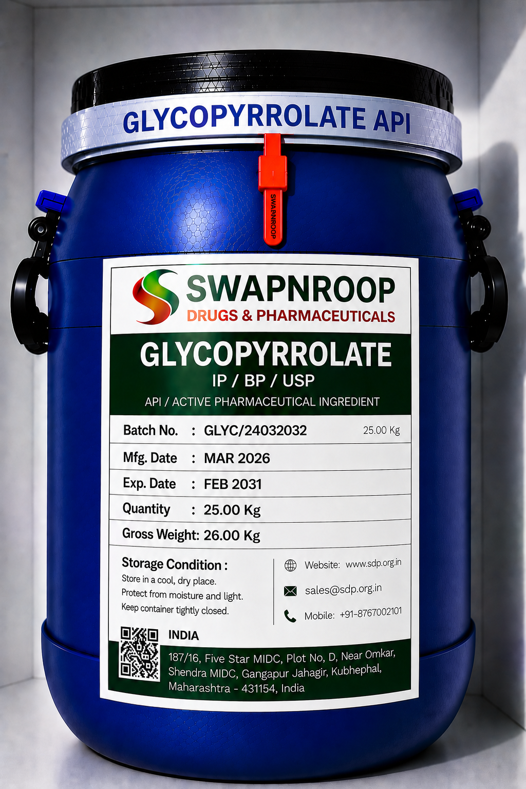 GLYCOPYRROLATE API Manufacturer in India