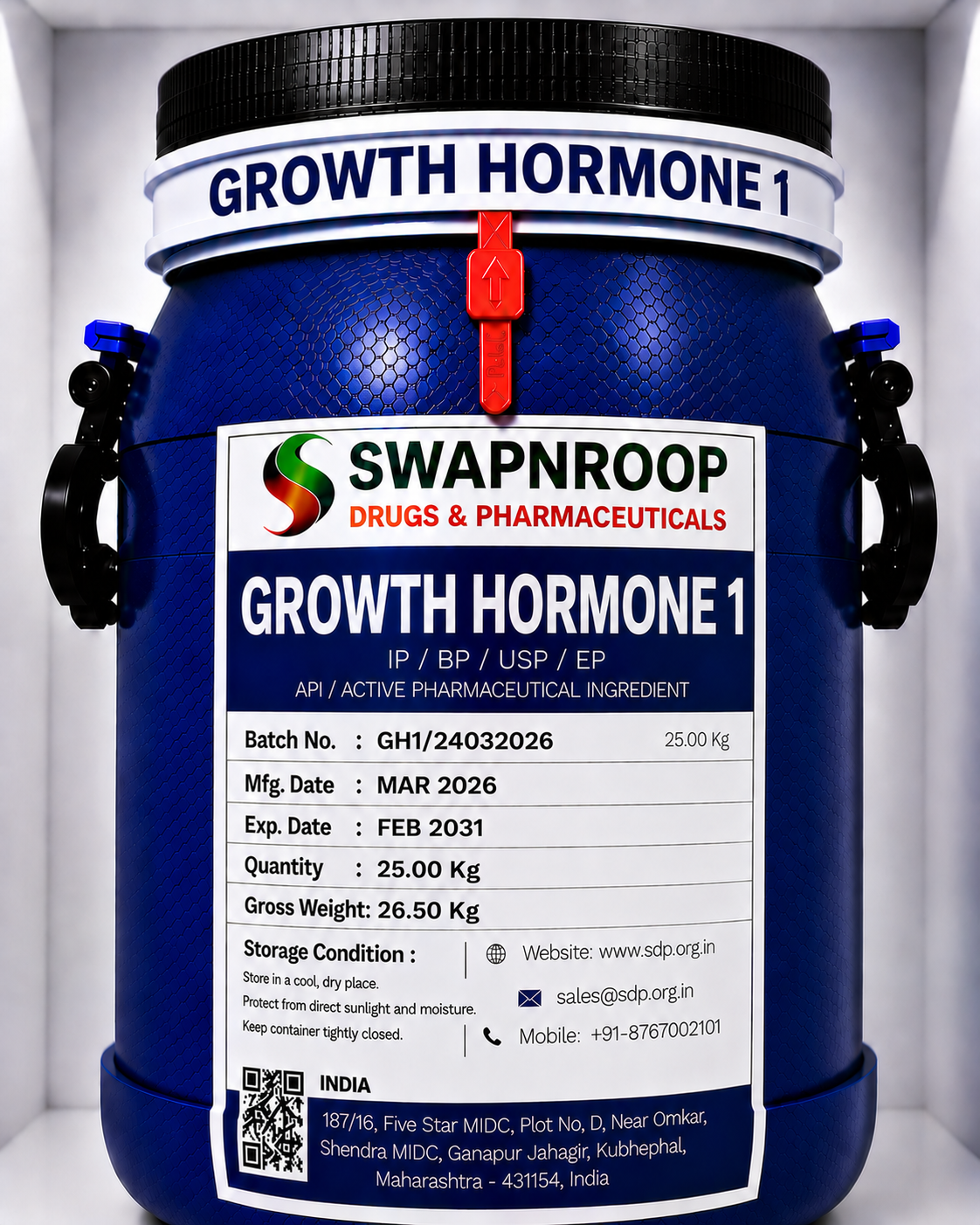 Growth Hormone (Somatropin) API Manufacturer in India
