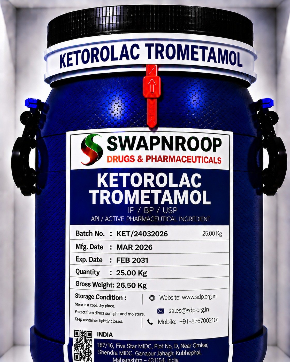 Ketorolac Trometamol API Manufacturer in India