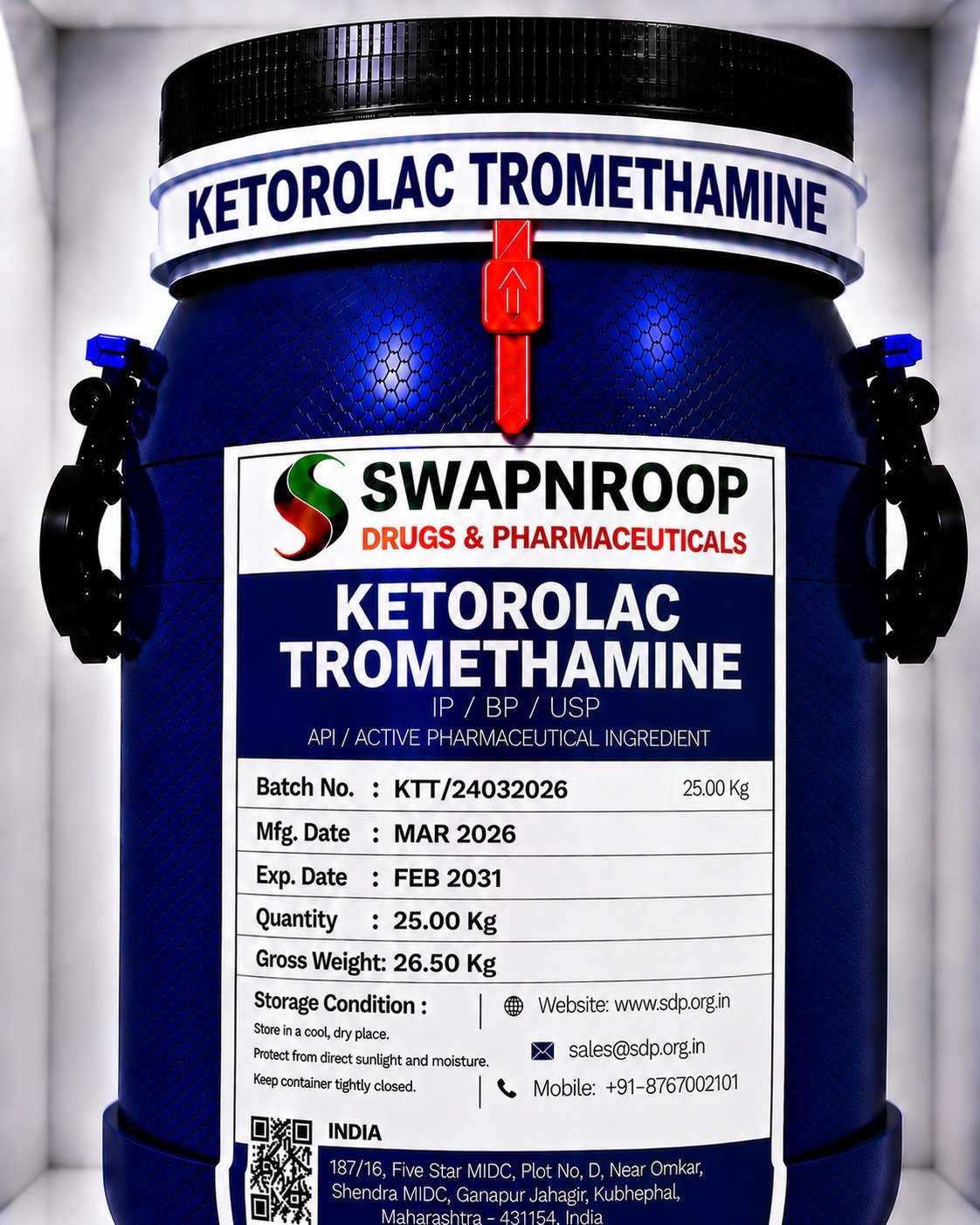 Ketorolac Tromethamine API Manufacturer in India