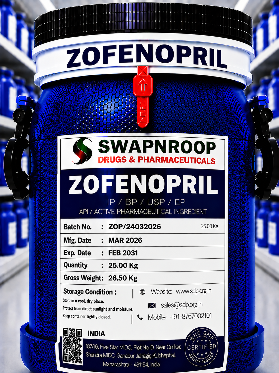 Zofenopril API Manufacturer in India