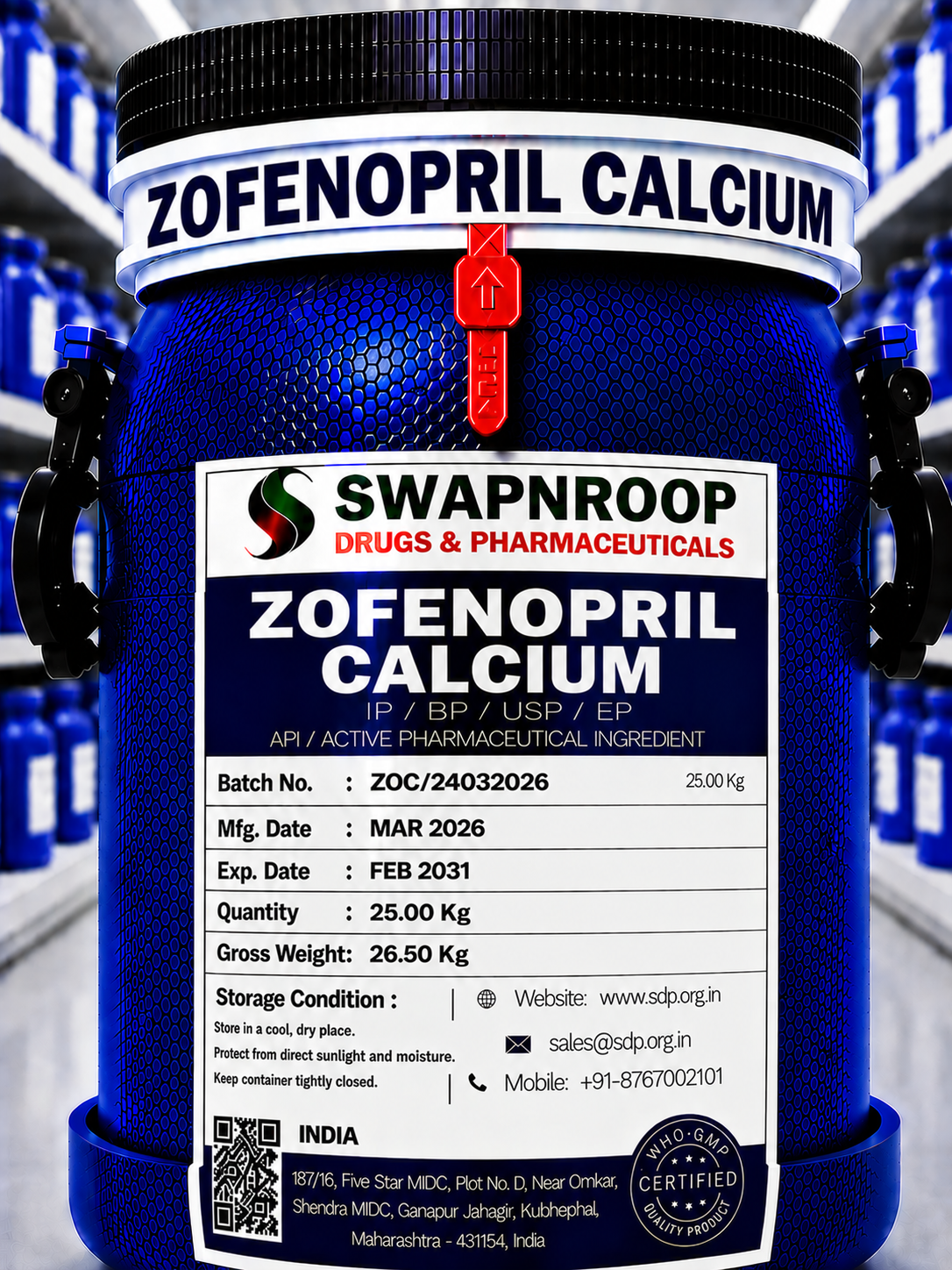 Zofenopril Calcium API Manufacturer in India